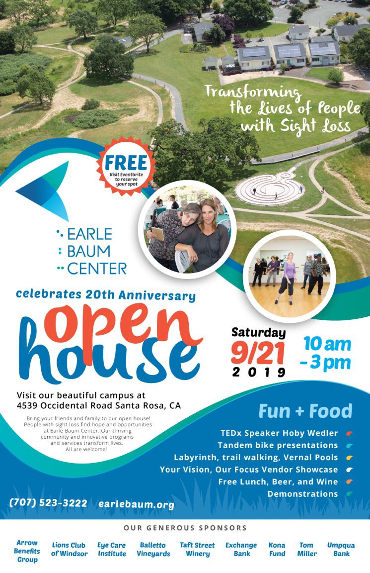 Earle Baum Center Celebrates 20th Anniversary Open House Poster
